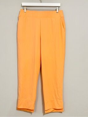 NEW RUTI Sherbert Orange Casual Stretchy Crop Pants